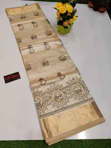 2025 Sari de lino de nuevo aspecto tradicional para adultos, el mejor precio bajo, embalaje personalizado especial para fiestas de boda, Sari de regalo - Product Image 6