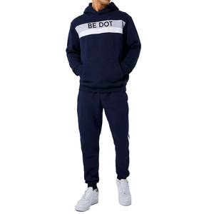 Todo personalizado Color Block Heavyweight Winter Eco Friendly transpirable Pullover Sweatsuit Set para hombres Streetwear personalizado 100% algodón - Product Image 1