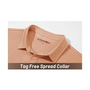 Polos elegantes para hombre, manga corta, cuello, logotipo personalizado, bordado, liso, venta al por mayor, Camiseta de algodón - Product Image 4