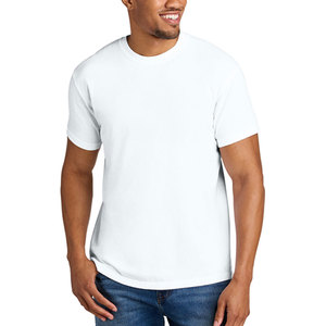 Camiseta de cuello pesado de algodón 100% de alta calidad de moda de verano para hombres suave cómodo logotipo personalizado sólido para el estilo del siguiente nivel - Product Image 3