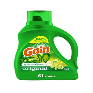 Compre Original Scent Gain Aroma Boost detergente líquido para ropa 154 Floz HE Compatible 107 capacidad de carga Febreze Oxi jabón potenciado - Product Image 2
