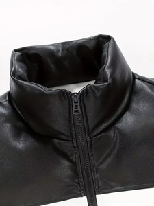 Chaqueta Acolchada Personalizada para Hombre, MOQ Bajo, Chaqueta de Invierno de Alta Calidad, Talla Grande, Negra, Marca Personalizada - Product Image 3