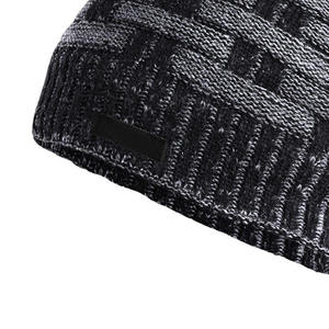 Visor Beanie Knit Brim Hat Warm <b>Winter</b> <b>Cap</b> with Custom Label Image Style Unisex Outdoor Sports OEM Manufacturer - Product Image 6