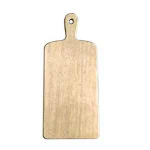 Planche à découper en bois artisanale DnU, forme rectangulaire avec poignée, emballage individuel, bloc de découpe en bois naturel fait à la main - Product Image 2