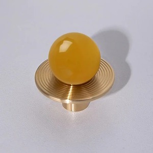 Elegante pomo de puerta verde y dorado para armarios, cajones y armarios, elegante pomo de diseño para el hogar, cocina u oficina - Product Image 3