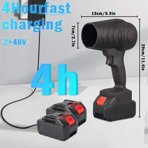 Pistolet à air électrique portable, sèche-cheveux manuel, fonctionne sur batterie, souffleurs d'air puissants pour le lavage de voiture, le déneigement - Product Image 3