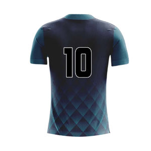 Camiseta de fútbol con estampado de logotipo personalizado de alta calidad, camiseta de fútbol con sublimación de poliéster 100% al por mayor con mangas cortas - Product Image 2