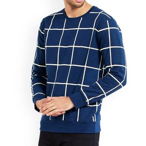 Sudadera de algodón con logotipo personalizado de lana de alta calidad, Sudadera de cuello redondo de peso pesado para hombres - Product Image 4