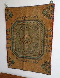 พรมแขวนผนังสีส้มที่ทันสมัยสำหรับงานเฉลิมฉลองวันแต่งงานและวันครบรอบของดิวาลี - Product Image 2