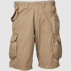 Pantalones cortos Cargo Hiker de cintura elástica para hombre-100% algodón Casual secado rápido transpirable verano al aire libre Multi-Bolsillo utilidad pantalones cortos de trabajo - Product Image 4