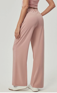 Pantalones Anchos de Cintura Ultra Alta con Dos Bolsillos Laterales, Diseño Nuevo, Cómodos e Informales, Logotipo Personalizado, Venta al por Mayor Directa de Fábrica de Bangladesh - Product Image 3