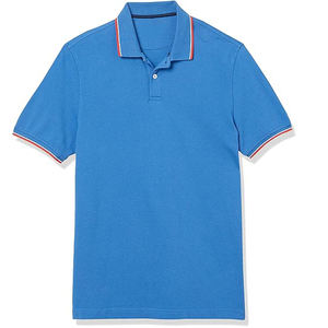 Venta caliente de los hombres casuales para camisetas de polo por encargo al por mayor de alta calidad de algodón de color sólido prendas transpirables - Product Image 6