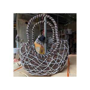 HERMOSA CESTA DE FLORES ATRACTIVO MATERIAL ECOLÓGICO HECHO EN VIETNAM FÁBRICA PRECIO DIRECTO REGALO DECORACIÓN - Product Image 3