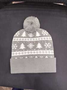 Gorros de acrílico Jacquard de punto de invierno personalizados unisex, gorros con estampado de hojaldre bordados a mano, gorros con estampado digital - Product Image 3