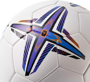 Cross Star Football Taille 5 PU Ballon de Football Adulte Jeunesse Unisexe 32 Panneaux Cousus à la Machine pour Logo Pliable Intérieur Extérieur - Product Image 2