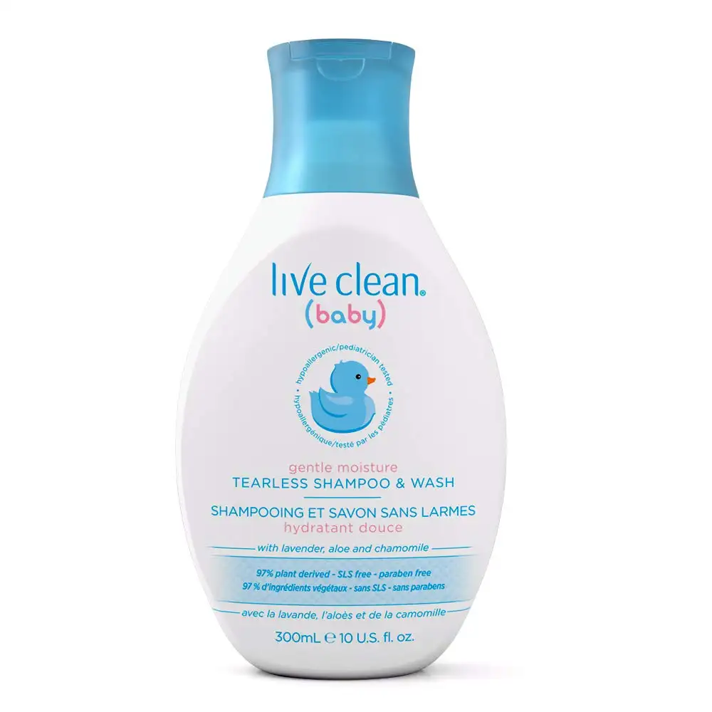 Shampooing et lavage, savon doux pour bébé, 10 oz-Live Clean Baby