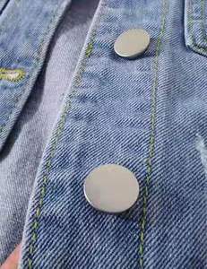 แจ็กเก็ตยีนส์แขนยาวสำหรับผู้หญิงแจ็กเก็ตยีนส์แขนยาวออกแบบได้ตามต้องการ - Product Image 6