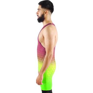 OEM Vente en gros 2025 Combinaison d'haltérophilie sublimée personnalisée de haute qualité et singulet de lutte Méthode de tissage tricoté grande taille - Product Image 5