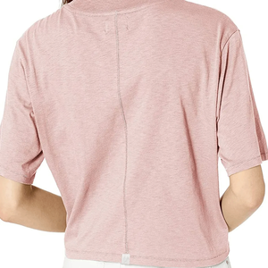 Camisetas cortas atractivas para mujer de nueva fábrica, precio bajo, diseño teñido liso a la moda - Product Image 5