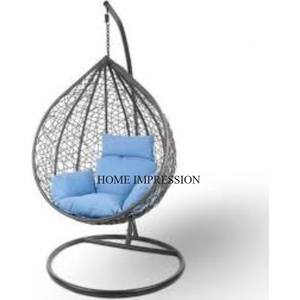 Blue ColoR Enamel Finished Metal Made <b>Garden</b> <b>Swings</b> With Antique Craftsmanship & Durable Metal Construction for Long-Lasting Use - Product Image 5