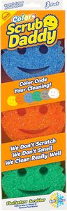 ฟองน้ำล้างจานสีสันสดใส Scrub Daddy แพ็ค 3 ชิ้น ไม่ทำให้เกิดรอยขีดข่วน ปราศจากสาร BPA ทำจากโพลีเมอร์โฟม - Product Image 4