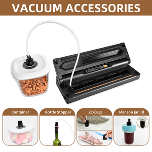 Selladora <span class=keywords><strong>al</strong></span> Vacío Eléctrica Compacta con Certificación CE, CB y ETL, Máquina <span class=keywords><strong>de</strong></span> Envasado <span class=keywords><strong>de</strong></span> Alimentos con Accesorios y Puerto para Bolsas <span class=keywords><strong>de</strong></span> Plástico y Recipientes - Product Image 4