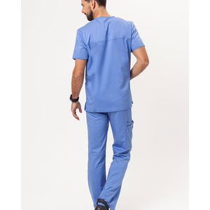 Blouse d'infirmière unisexe de haute qualité, vente chaude, en tissu tissé polyester-nylon, respirante et douce, modèle OEM, design imprimé, pour hôpital - Product Image 2