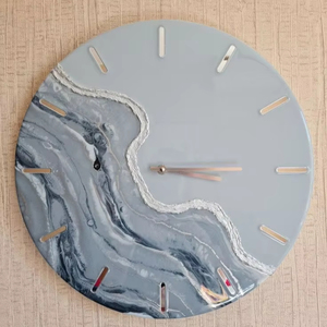 RANGE Epoxy Resin Wall <b>Clocks</b> for Exquisite Spaces Unique Home Decor Gift Wall Epoxy Ocean <b>Clock</b> by <b>Antique</b> Creation - Product Image 1