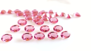 อัญมณีควอตซ์สังเคราะห์นาโนแซฟไฟร์สีชมพูทรงวงรีเกรดสูง1กะรัตเครื่องประดับสำหรับปลูกในห้องปฏิบัติการ - Product Image 6