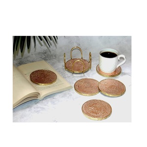 Decoración de mesa Uso Posavasos de cobre Uso de artículos de mesa para producto de gran oferta para posavasos de cobre de calidad estándar 100% Personalizado al por mayor - Product Image 1