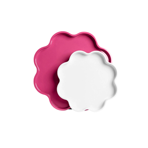 Décor de fête à la maison grand plateau de service en laque MDF plateau en forme de fleur plateau de nourriture abordable pour Restaurant & Hôtel du Vietnam - Product Image 1