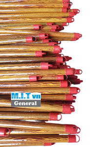 Manche de balai en bois d'eucalyptus de haute qualité avec revêtement en PVC imitation bois - Product Image 4