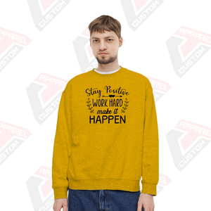 Ultra Soft <b>Men's</b> Premium Solid Winter Sweatshirt with Polyester/Cotton Fleece Customizable & Waterproof - Product Image 3