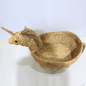 Artex Dong Thap Panier de rangement tissé pliable Organisateur de conception de visage d'animal mignon pour jouets et vêtements - Product Image 2