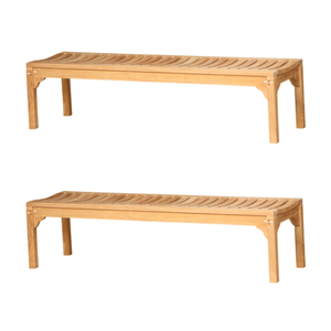 Banco de teca sin espalda de alta calidad de 180 cm bancos de Patio Madison cómodos para parque al aire libre muebles de uso en el jardín - Product Image 3