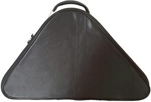 Bricks Masons Masonic Chapeau Case 2025 Estuche de cuero negro Hecho a mano Bordado Personalizado 2025 Crown Cap - Product Image 3