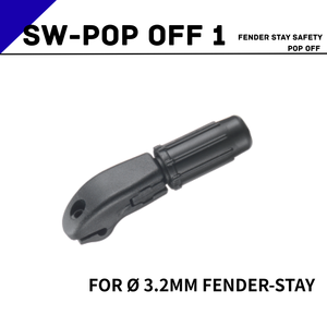SUNNYWHEEL SW-POP : Fixation de garde-boue arrière en plastique (3,2 mm) pour vélo – Système de sécurité anti-déchirure - Product Image 1