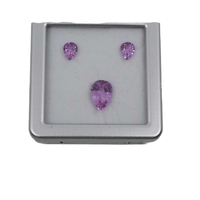 Diamant synthétique (cultivé en laboratoire) rose fantaisie CVD, taille poire, percé au laser, pour la fabrication de bijoux, prix de gros par Mantra Diamond