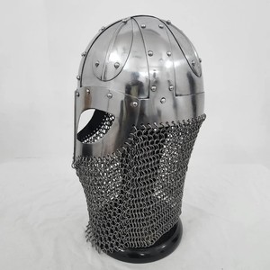 Casco Medieval Eslavo, Armadura Religiosa Nórdica, Disfraz de Guerrero Caballero Dorado, Accesorios Plateados, Tamaño Personalizado, Recreación Histórica - Product Image 2