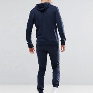 Ensemble de pulls à capuche et pantalons de survêtement de style streetwear Survêtements pour hommes Vente en gros Baggy en coton vierge avec logo personnalisé pour hommes - Product Image 3