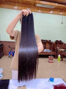 Extensiones de Cabello Virgen Vietnamita Remy Liso Extremo HD Transparente para Máquina de Encaje Doble Trama 100% Cabello Natural - Product Image 3