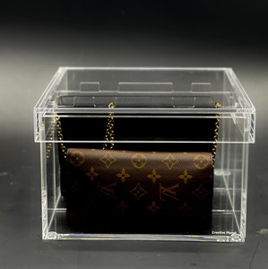 <b>Acrylic</b> Factory Custom <b>Clear</b> Display <b>Box</b> Assemble <b>Acrylic</b> Display Case for Collection, Figure, Model, Doll ,Bag Case for Display - Product Image 5