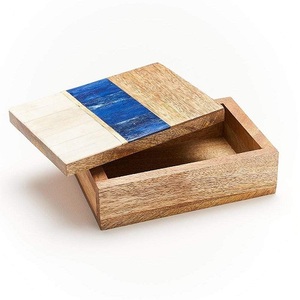 Joyero de madera hecho a mano, caja de regalo de almacenamiento de diseñador para collares, embalaje de cartón Premium - Product Image 2