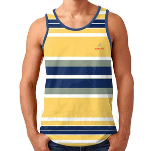 Camiseta sin mangas recién llegada para hombre, chaleco transpirable de color sólido con tops de tamaño personalizado - Product Image 5