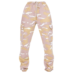 Joggers unisexe taille mi-haute en molleton bouclette respirant 100% coton, coupe longue, devant plat, fermeture à cordon, vente en gros, hiver - Product Image 2