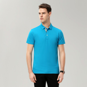 Nueva moda personalizada de alta calidad Polo camisetas para hombres cuello redondo transpirable cómodo microfibra Causal Polo camisetas - Product Image 1