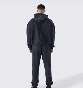 Survêtement délavé à l'acide avec 100% coton en gros disponible à des prix raisonnables survêtement pour survêtements pour hommes, respirant - Product Image 3