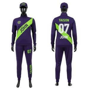 Conjunto Deportivo de Entrenamiento de Fútbol para Mujer, 220 GSM, Poliéster Interlock Premium, Panel Diagonal Morado y Verde Neón, Logotipo Personalizado por Sublimación - Product Image 1