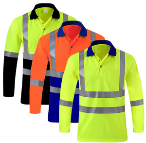 Camiseta de Trabajo Reflectante de Manga Larga de Alta Visibilidad para Tráfico y Construcción - Product Image 1