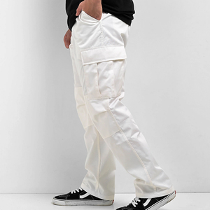 Pantalons de jogging décontractés pour hommes, taille plus, logo personnalisé, pantalon cargo en toile, léger, imperméable, respirant, taille mi-haute, style streetwear - Product Image 3